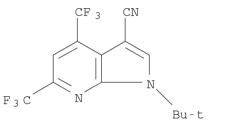 1H-Pyrrolo[2,3-b]pyridine-3-carbonitrile, 1-(1,1-dimethylethyl)-4,6-bis(trifluoromethyl)-